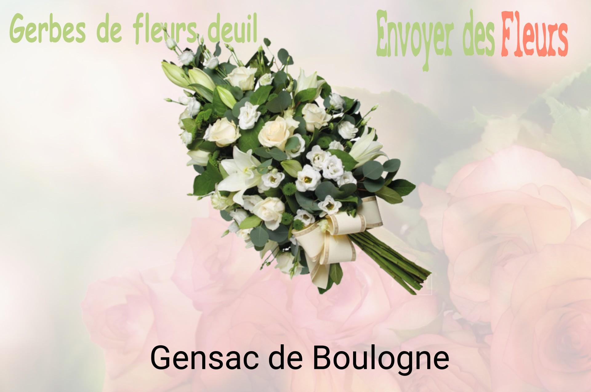 Gerbe de fleurs de deuil livrée à Gensac-de-Boulogne
